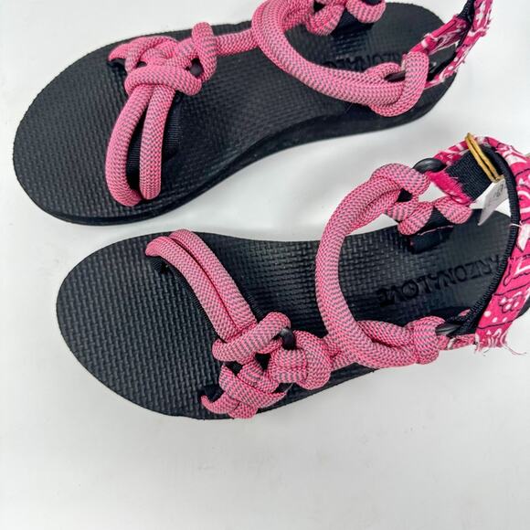 BRAND NEW Arizona Love Trekky Rope Pink Sandals, New with Tags Size 38 MSRP $140 - Picture 6 of 13